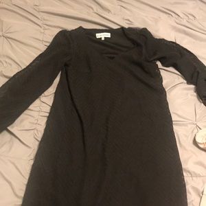 Black Chevron Detail Dress